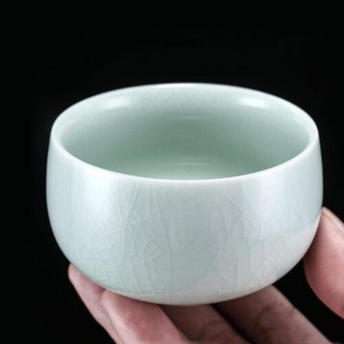 廷怀窑汝瓷茶杯主人杯汝窑陶瓷功夫品茗杯单杯汝州开片禅定 - 图1