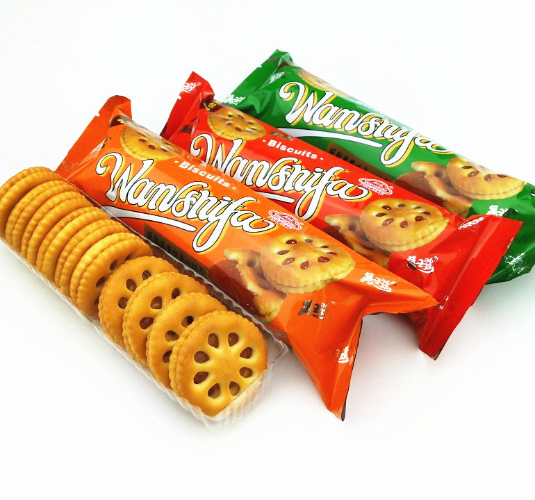 广东万士发凤梨果酱味夹心饼干500g包邮8090后怀旧休闲零食品特产,淘宝优惠券,粉丝福利购,淘宝优惠卷