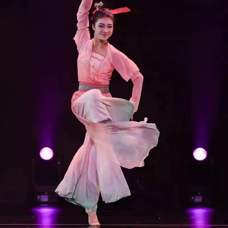 古典舞演出舞蹈服醉花溪中国风女子艺考剧目表演服舞台装飘逸古风,淘宝优惠券,粉丝福利购,淘宝优惠卷