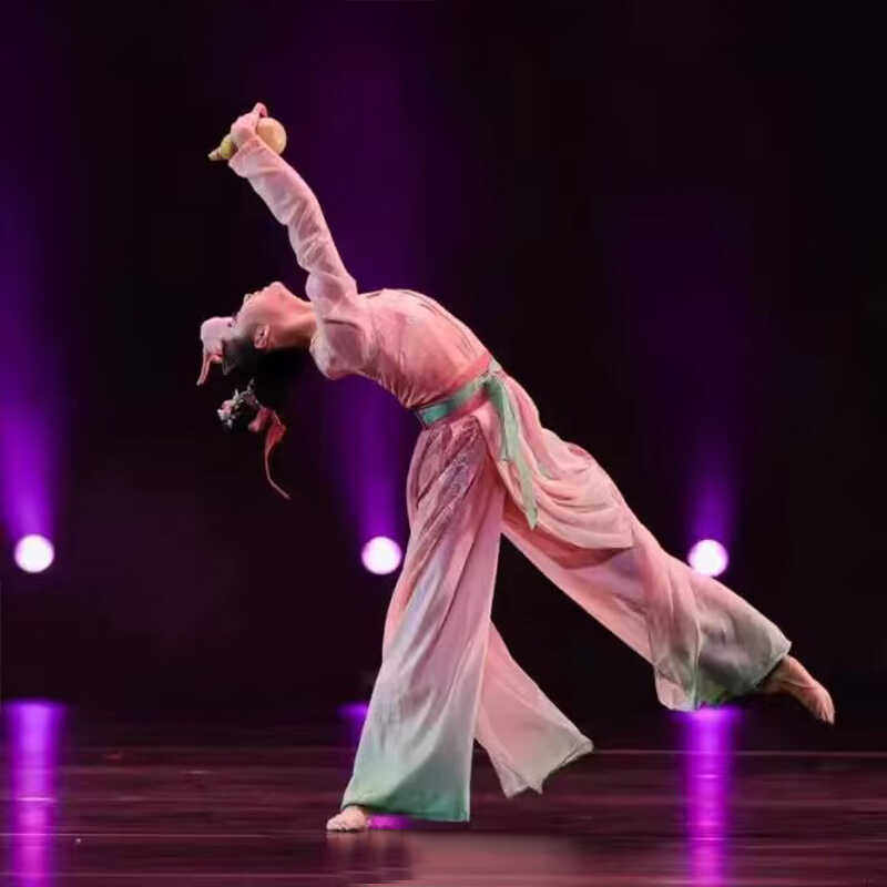 古典舞演出舞蹈服醉花溪中国风女子艺考剧目表演服舞台装飘逸古风,淘宝优惠券,粉丝福利购,淘宝优惠卷