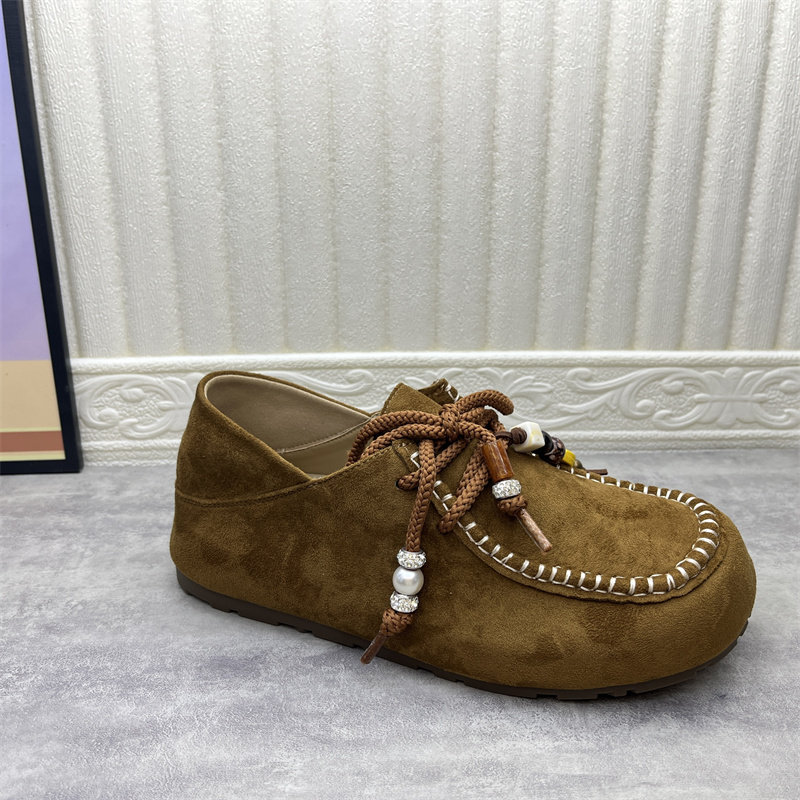 清仓断码处理女鞋2026春季新款圆头系带软底复古勃肯鞋深口女单鞋,淘宝优惠券,粉丝福利购,淘宝优惠卷