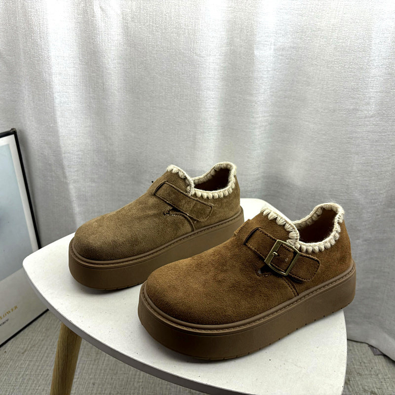 清仓断码处理女鞋2026春季新款厚底魔术贴深口低帮复古勃肯鞋单鞋,淘宝优惠券,粉丝福利购,淘宝优惠卷