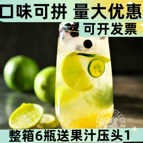 欧本柠檬果汁浓浆1.2kg 浓缩果汁1200g 果浆 冲饮 柠檬汁商用 - 图0