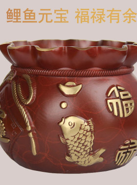 铜福袋聚宝盆存钱罐福袋