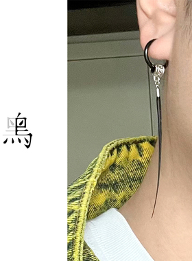 扣式耳环男女高级感无大气情侣