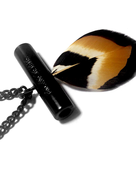 朋克风羽毛原创小众设计锁骨链