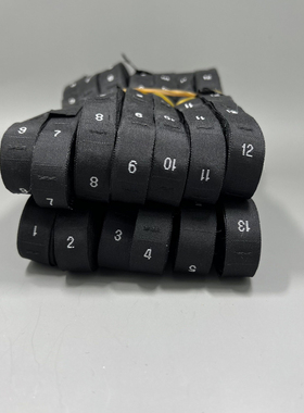 尺码标数字标签号码布标织唛