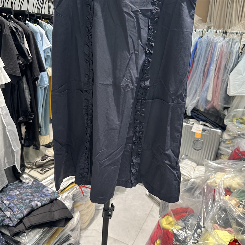 feiding非町 韩系25夏季气质木耳边设计小众娃娃背心裙显瘦连衣裙 - 图1