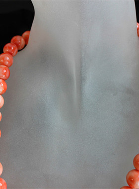 西洋古董珠宝首饰海外进口二手回流红红火火红色宝石项链