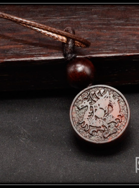 阿余小叶紫檀红木圆形男女手工