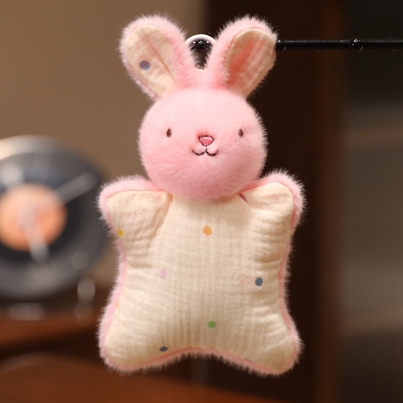 豆袋安抚玩偶兔子熊猫毛绒公仔动物手偶解压捏捏玩具手腕垫小礼物 - 图1