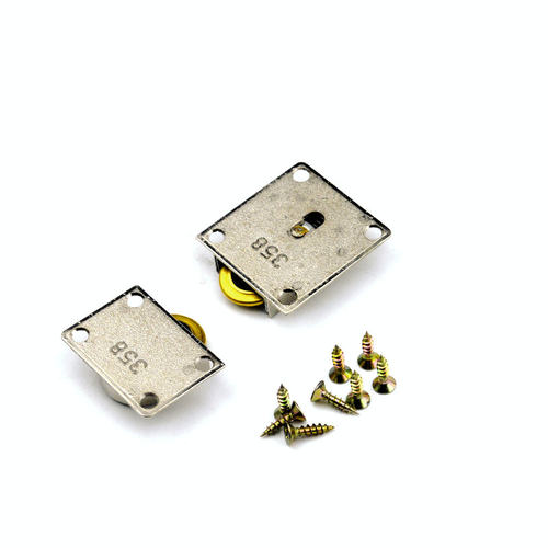 小号358衣柜门滑轮老式橱柜趟门滚轮推拉门移门凸轮轨道轮子配件 - 图3