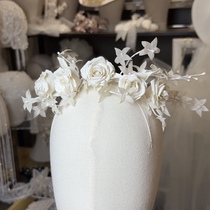 Beauty High Original Fairy Qi Handmade Flower Bridal Head Ornament and Makeup Styling Photo Writing Real Brigades for Exterior Scene-like films