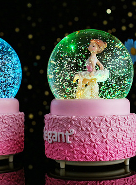 艺琳树脂玻璃音乐盒公主卧室