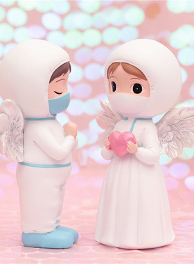 守护天使医生护士爱心星星灯娃娃