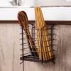 Knife and fork barrel iron art wall-mounted punch-free chopstick cage