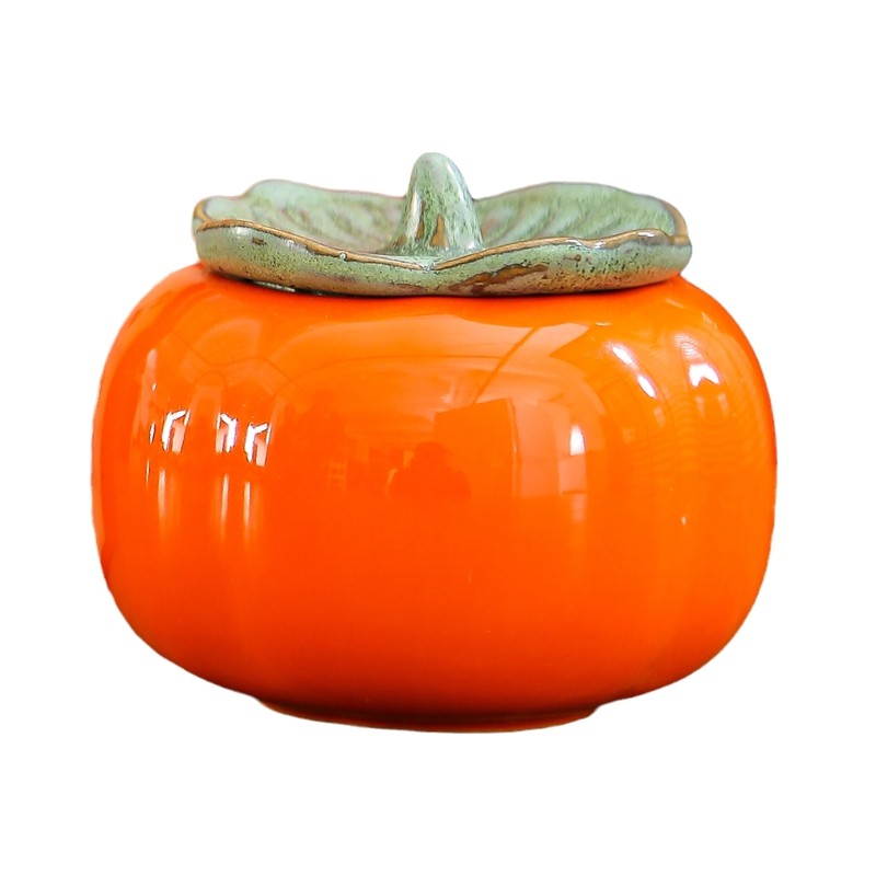 婚庆喜糖盒子喜糖罐柿子陶瓷茶叶罐包装礼盒事事如意摆件伴手礼品,淘宝优惠券,粉丝福利购,淘宝优惠卷