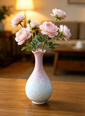 五洋结晶釉陶瓷花瓶家居摆件