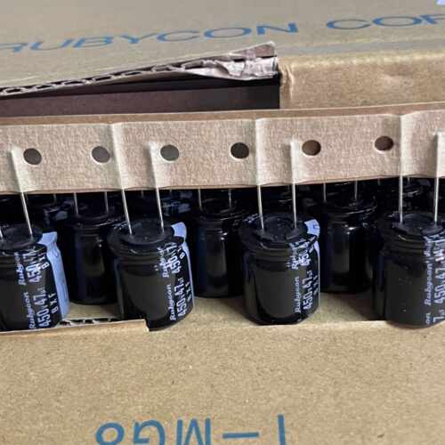 全新原盒 日本红宝石Rubycon BXF系 47UF 450V 发烧音频电解电容 - 图2