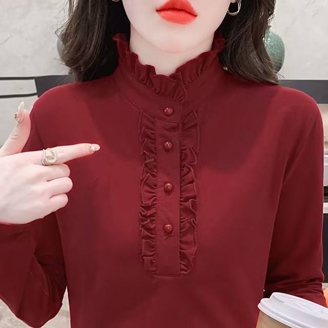 Autumn and winter high-end temperament fungus edge addition