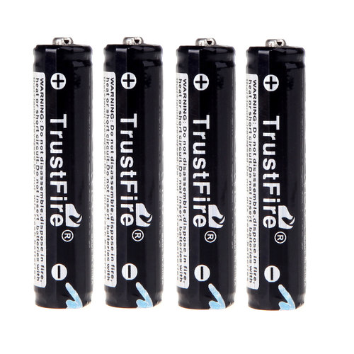 TrustFire 10440充电锂电池350mA毫安3.7V电子喉迷你电筒带保护板 - 图0