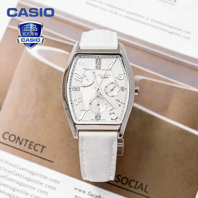 CASIO 3026L SHE 卡西欧手表女 防水石英表女表 优雅酒桶型 CASIO 3026L SHE 卡西欧手表女 防水石英表女表 优雅酒桶型
