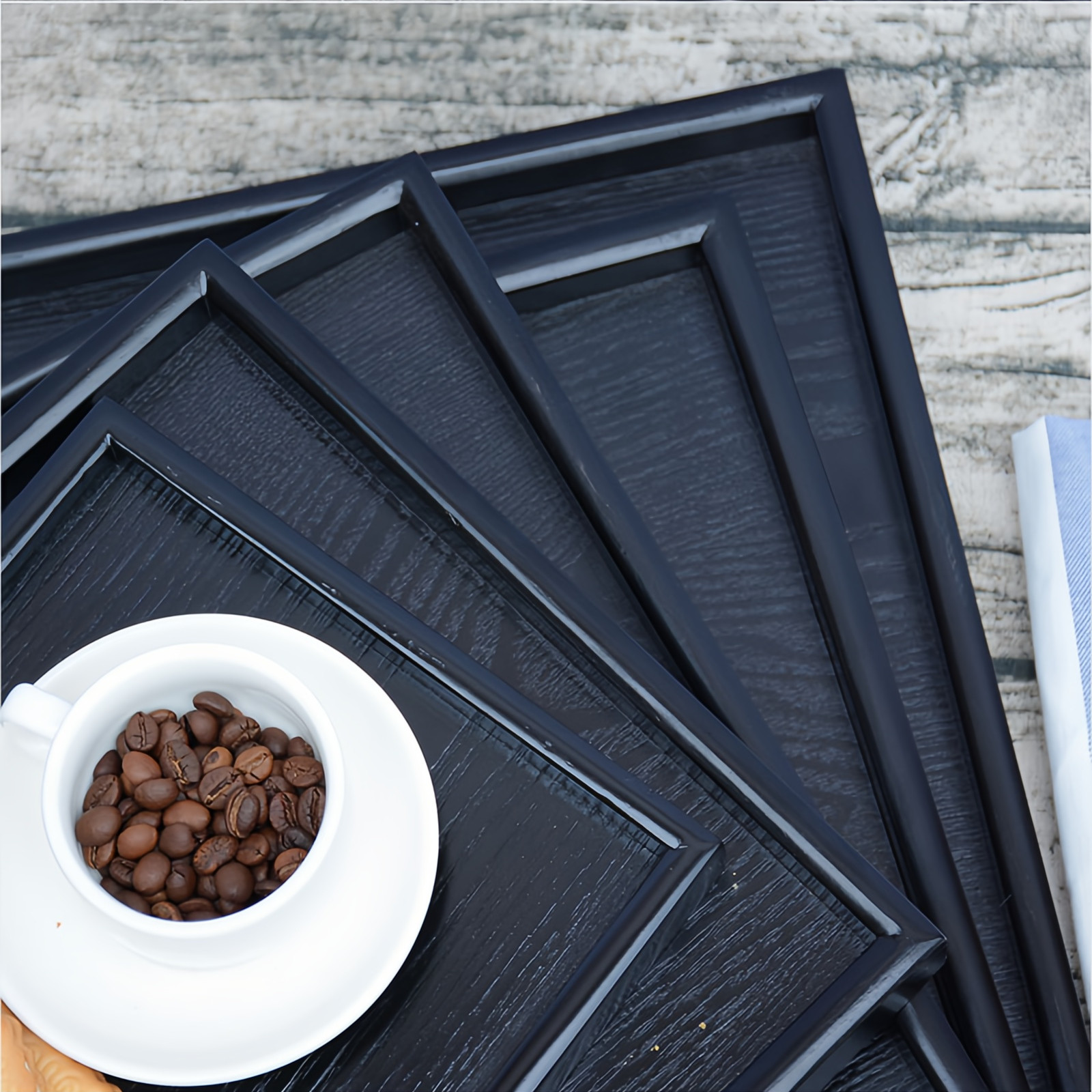 日式黑色木质托盘长方形大号实木盘子餐盘端菜盘水杯托盘茶盘复古,淘宝优惠券,粉丝福利购,淘宝优惠卷