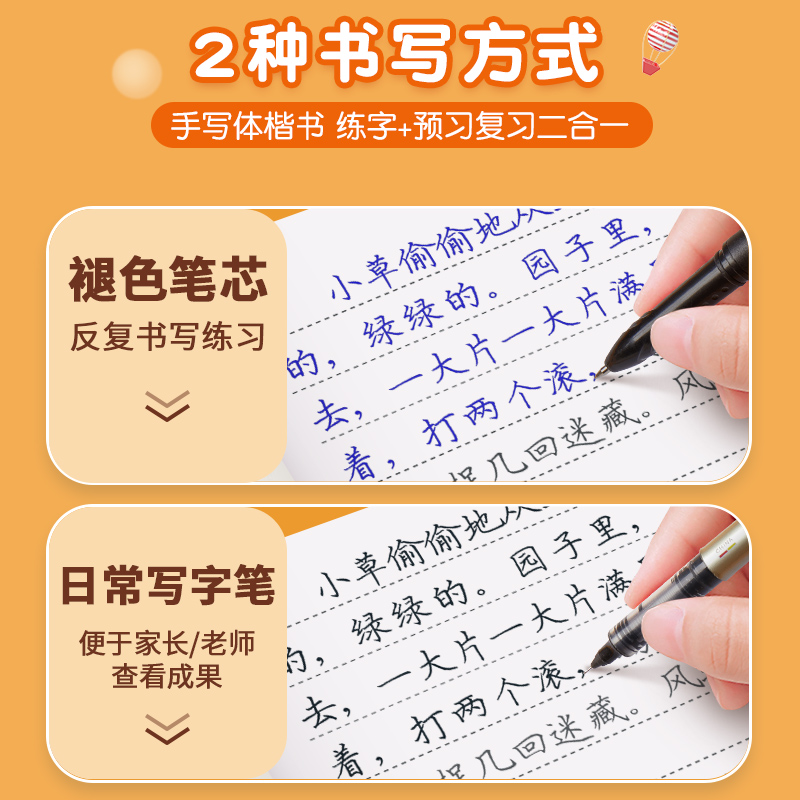 七年级八年级九初中生专用语文字帖上册下册同步人教版小升初衡水体英语英文初一正楷书钢笔古诗词练字帖本写字中文中学生临摹硬笔-图2