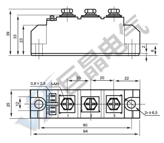 【巨晶】MTX60A1600V 可控硅模块 晶闸管模块 MTX60A - 图0