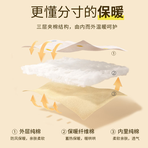 宝宝保暖衣套装夹棉加厚秋冬季婴儿打底开衫分体秋衣秋裤儿童内衣 - 图1