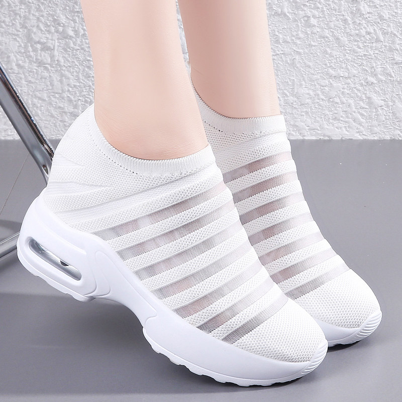 夏镂空佳木斯专用舞蹈鞋增高软底广场舞鞋女运动休闲跳舞鞋不累脚,淘宝优惠券,粉丝福利购,淘宝优惠卷