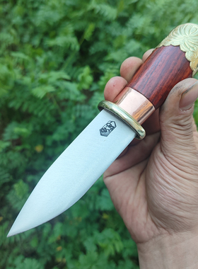藏式风格短刀藏族特色工艺品收藏小刀唐草花图案送礼摆件未开刃