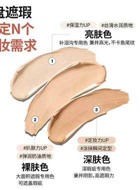 【官方正品】TFIT三色遮瑕膏盘
