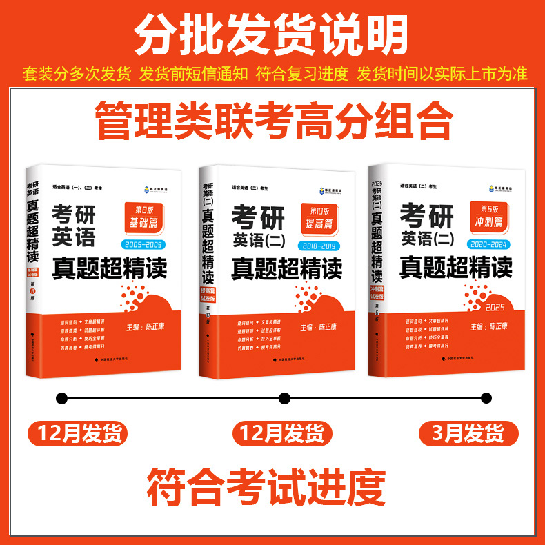 现货】2025考研英语陈正康真题超精读基础篇+提高篇+冲刺篇2005-2024考研英语历年真题解析陈正康考研英语词汇语法长难句母词母句 - 图3