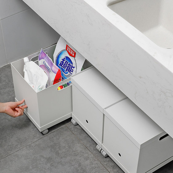 Shuangshan Plastic Right Angle Storage Box A4 Bookshelf Organizing Basket