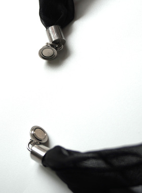 遮颈纹真丝磁扣项链丝巾桑蚕丝2025新款夏季护颈夏天遮疤丝巾神器