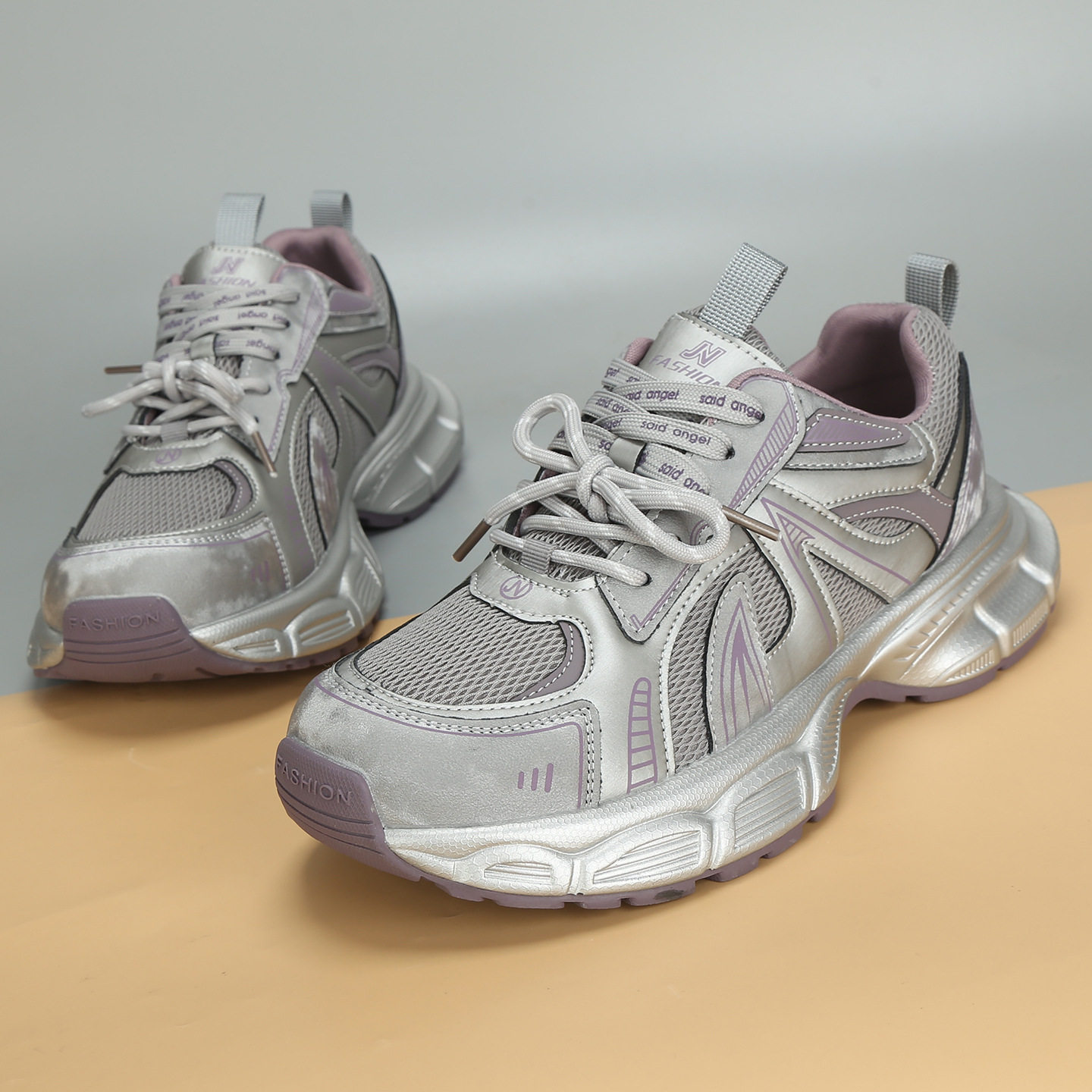 2026春季新款大码女鞋41到43加肥网面运动休闲老爹鞋舒适大号单鞋,淘宝优惠券,粉丝福利购,淘宝优惠卷