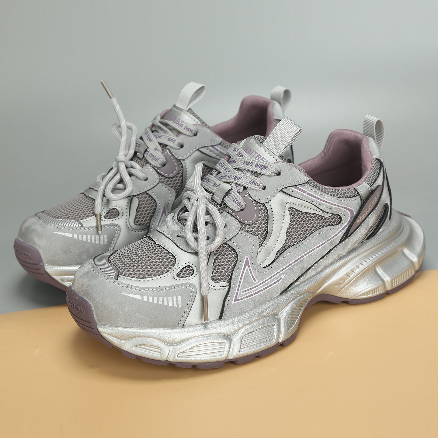 2026春季新款大码女鞋41到43加肥时尚运动休闲老爹鞋舒适大号单鞋,淘宝优惠券,粉丝福利购,淘宝优惠卷