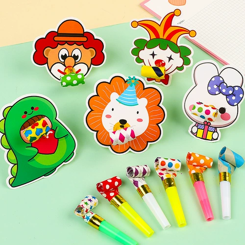 Свисток для мальчиков и девочек, вечернее платье, детский мультяшный мегафон, подарок на день рождения