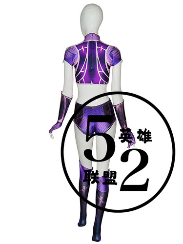 52英雄联盟 星火女装cosplay战衣 弹力印花性感女生万圣节服装 - 图1