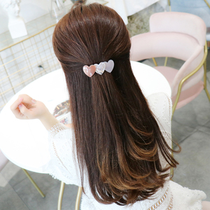 少女心简约醋酸发夹头饰