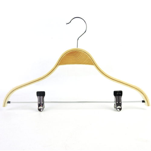 实木衣架服装店套装夹子家用木头木制儿童防滑挂衣架衣服撑子汉服 - 图0