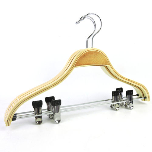 实木衣架服装店套装夹子家用木头木制儿童防滑挂衣架衣服撑子汉服 - 图3