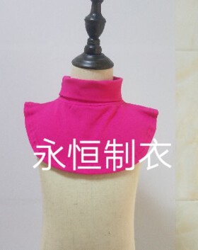 儿童纯棉保暖冬季套头假领子
