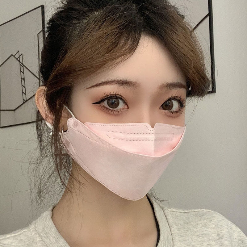 粉色一次性口罩高颜值女3d立体女神时尚网红潮款可爱小脸款纯色男