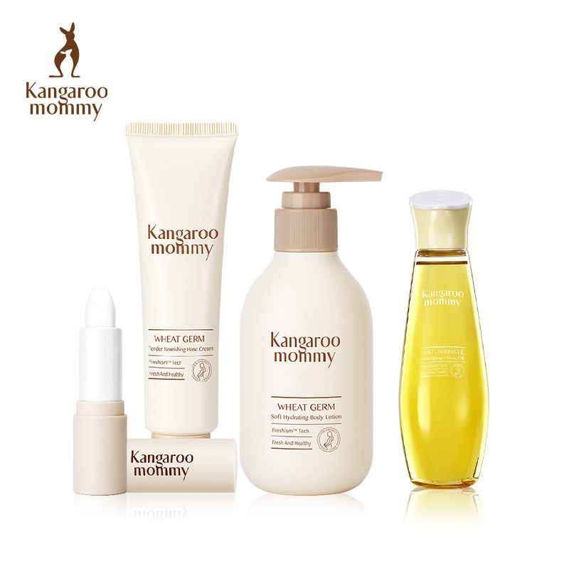 袋鼠妈妈孕妇专用唇膏天然护手霜 袋鼠妈妈唇部护理套装