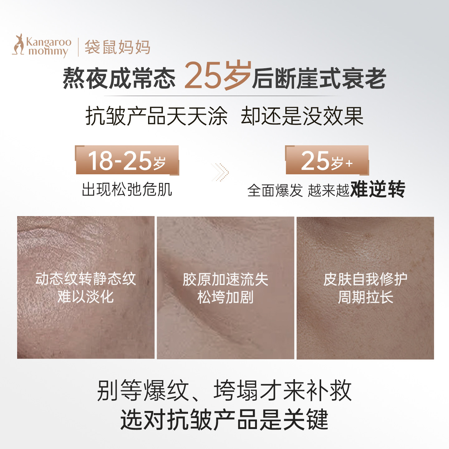 袋鼠妈妈燕窝套装护肤品备孕紧致抗皱专用精华水乳妇女化妆品官方