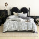 Light luxury new pure cotton jacquard four-piece set French color weaving