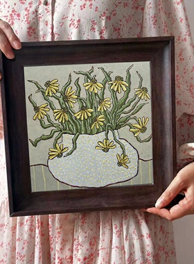 砂岩画小众艺术高级感装饰画