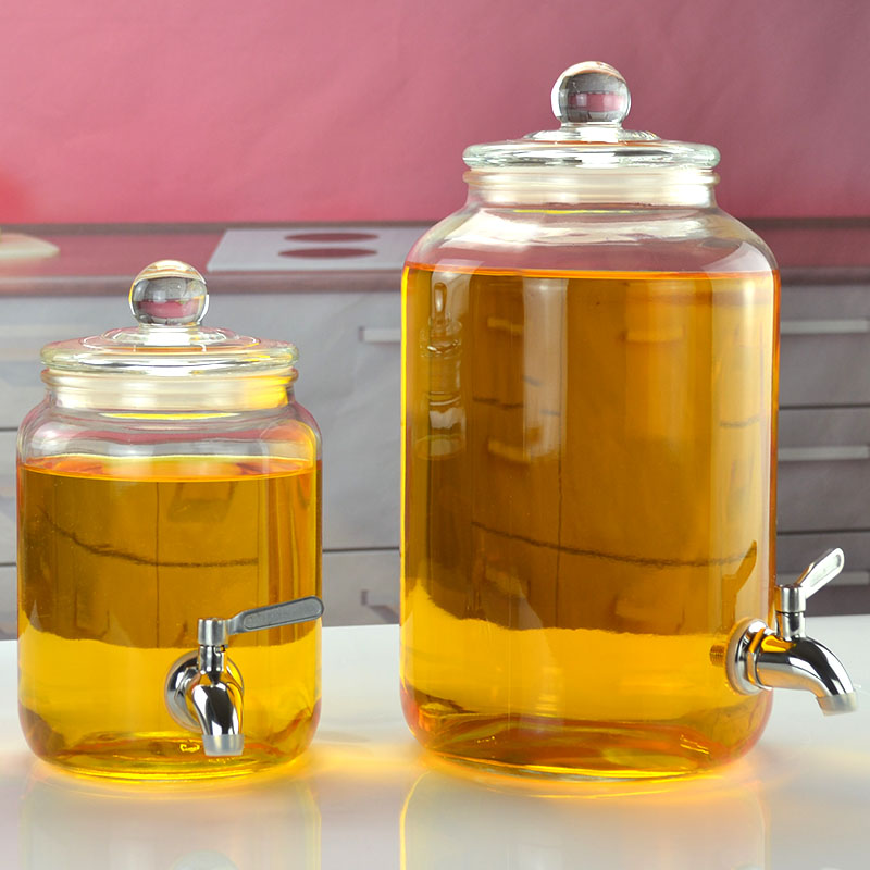 花生油桶食用油桶玻璃储油罐大容量家用装油瓶厨房茶油菜油香油壶